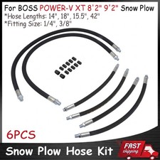 For Boss Power-v Xt Snowplow Hose Kit 82 92 Blade Hydraulic Hose Set V-plow