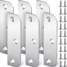 Lounsweer 6 Pcs Hinge Filler Plates 3.5 Inch With 5/8 Door Edge Filler,... 