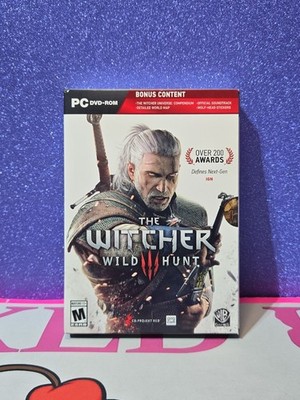 The Witcher 3 Wild Hunt (PC) DVD-ROM Game Of The Year 4-Disc Set Video Game