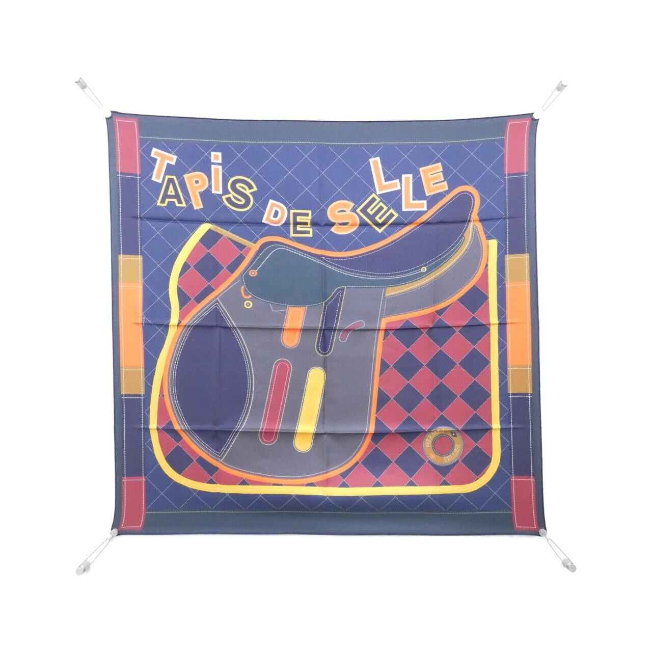Authentic Hermès Tapis de Selle Carre Double Face Scarf 904040S #260-008-02...