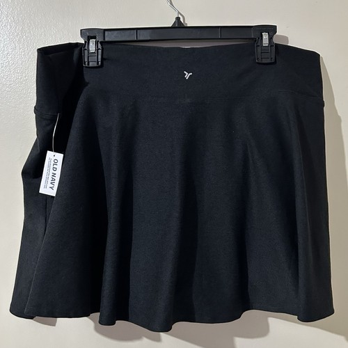 Old Navy Women’s Skirt Skort Black XXL High Rise Active Could+ Go Dry Tennis NWT - Picture 3 of 10
