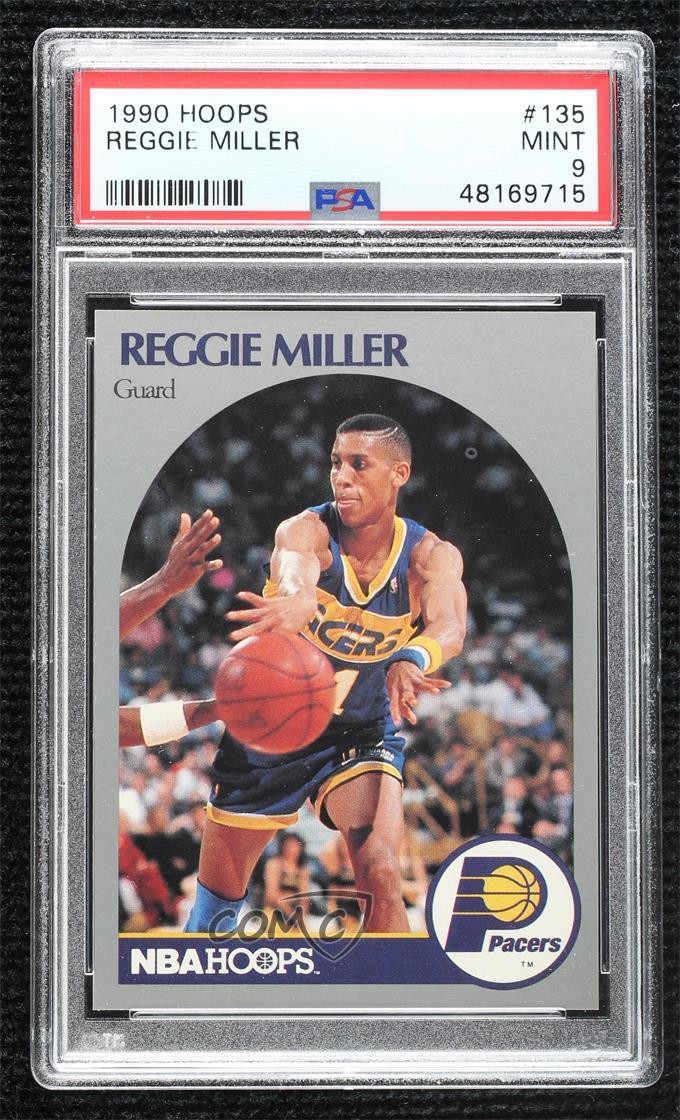 1990-91 NBA Hoops Reggie Miller #135 PSA 9 MINT HOF
