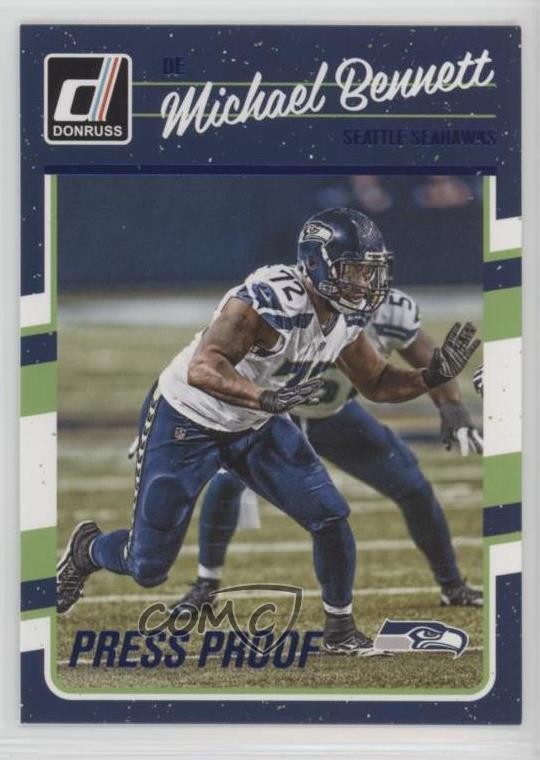 2016 Donruss Press Proof Blue Michael Bennett #271 2i7