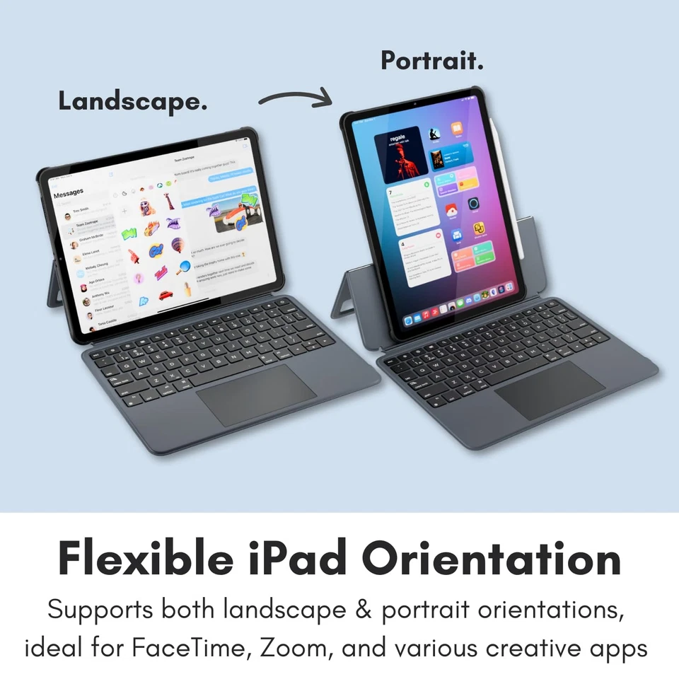 iPad Pro 11 Inch Case with Keyboard and Track Pad (2024 Gen 7) - iPad Pro 11 ... - Image 4 of 4