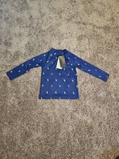 Polo Ralph Lauren Boy's Blue Yellow Orange LS Rashguard Size 2T NWT