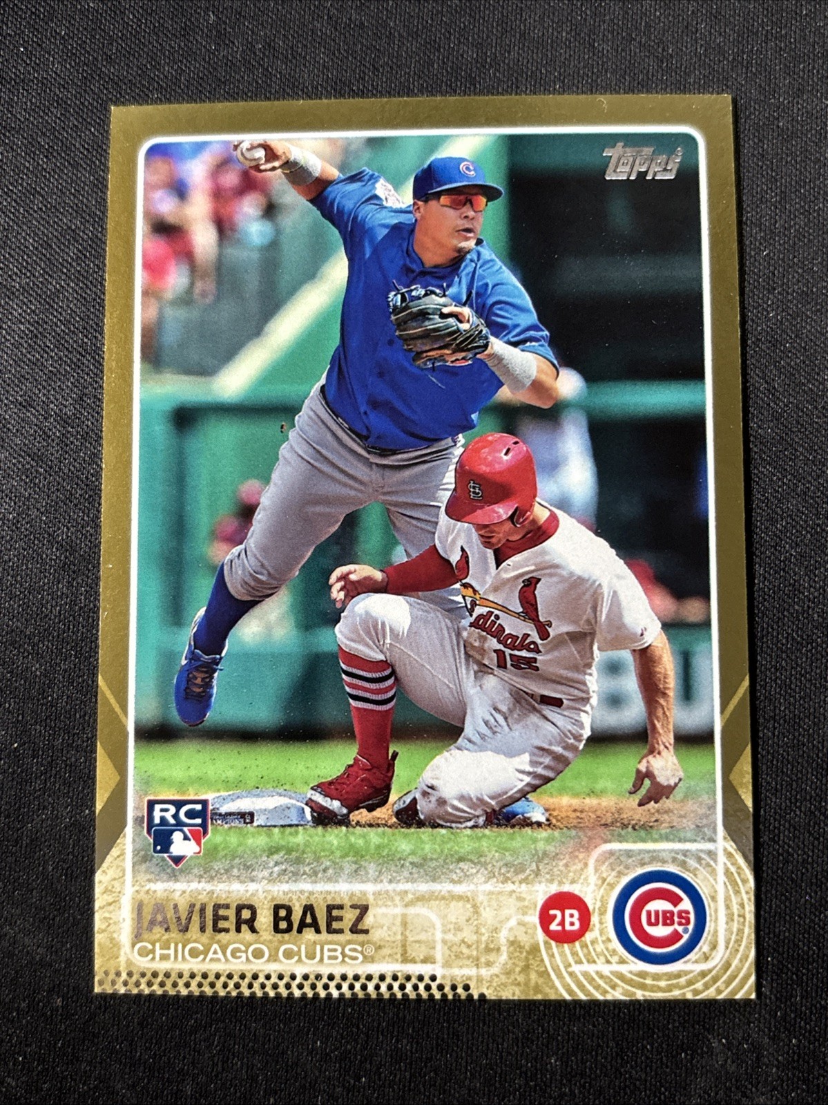 JAVIER BAEZ - 2015 Topps Series 1 - GOLD Rookie RC #d 1429/2015 - CUBS #315 - NM