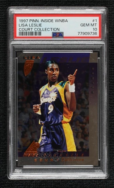 1997 Pinnacle Inside WNBA Court Collection Lisa Leslie PSA 10 GEM MT Rookie RC