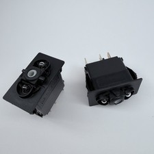 2-PACK V1D1G66B CARLING TECH V-SERIES ON-OFF ROCKER SWITCH WITH 2 LAMP, 2OA, 12V