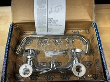 T&S B-0290 12" Wall Mounted Big-Flo Kettle and Pot Sink Faucet with 8" Centers