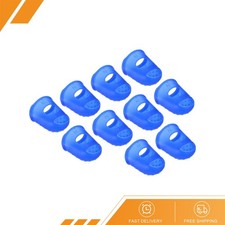 15 x Rubber Finger Tips Silicone Thumb Protector Covers Pad Thimble Blue XL Size