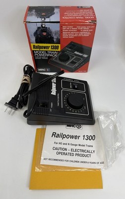 VINTAGE MRC 1300 RAIL POWER MODEL TRAIN TRANSFORMER POWER PACK IN BOX