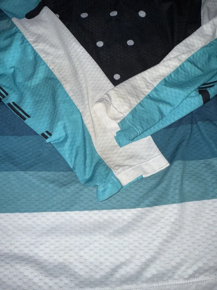 Lot of 3 Troy Lee Designs Large Turquoise Black Motorcycle Motocross Jerseys - Image 4 of 4