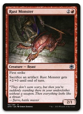 Rust Monster #161 (NM) Forgotten Realms AFR Magic MTG