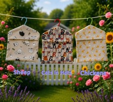 Handmade Clothes PEGBAG  with Hanger Laundry Peg Bag Storage