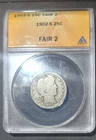 1902-S Barber Silver Quarter ANACS Fair 2