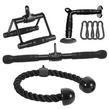 Cable Attachments for Home Gym, Made of Heavy Duty Solid Steel, LAT Pulldown Att