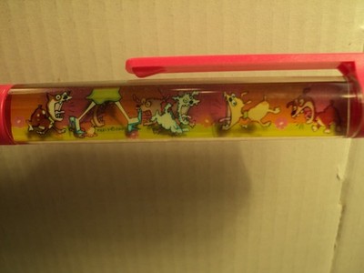 Vintage Floaty Ballpoint Pen Moods Of Small Dog 5-15/16 Long Unbranded Denmark B