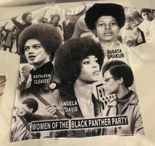 ASSATA SHAKUR T-shirt. ANGELA DAVIS, BLACK PANTHERS T SHIRT, KATHLEEN CLEAVER