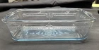 Vintage Fire King Philbe Sapphire Blue Loaf Pan  9” x 5”