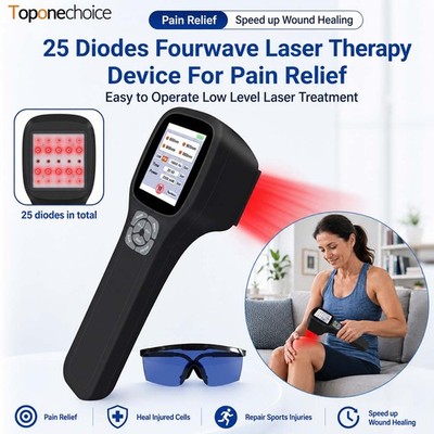 Multi Wave Laser Therapy Device 25 Diodes 650nm 808nm 905nm 980nm Red Light Home