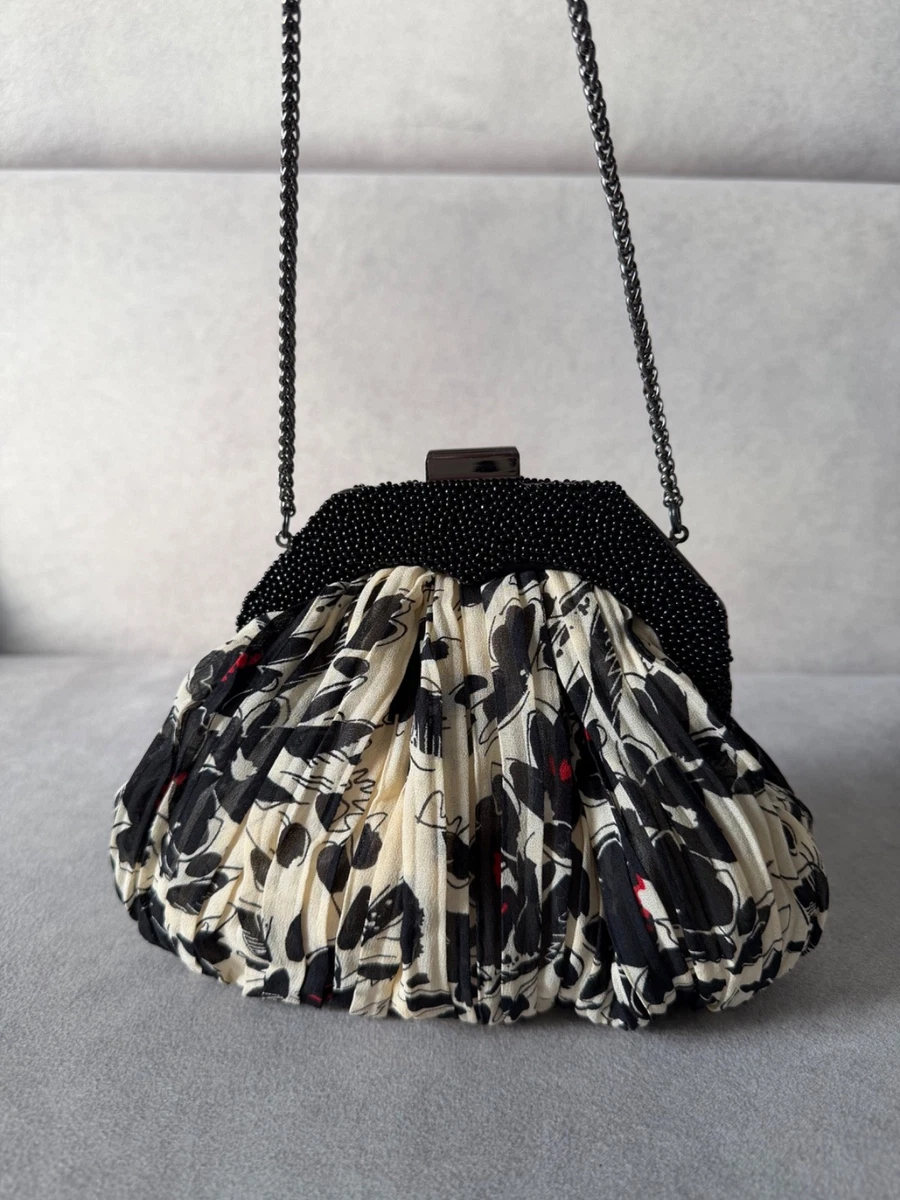 Coast Floral Bags & Handbags for Women for sale | eBay New Coast Handbags Beaded Tote Purse Y2K Textured Roses Vines Artsy Colorful main image 0