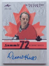 2023 Leaf ITG Used Summit 72 Signatures Dennis Hull /35 Canada Blackhawks 