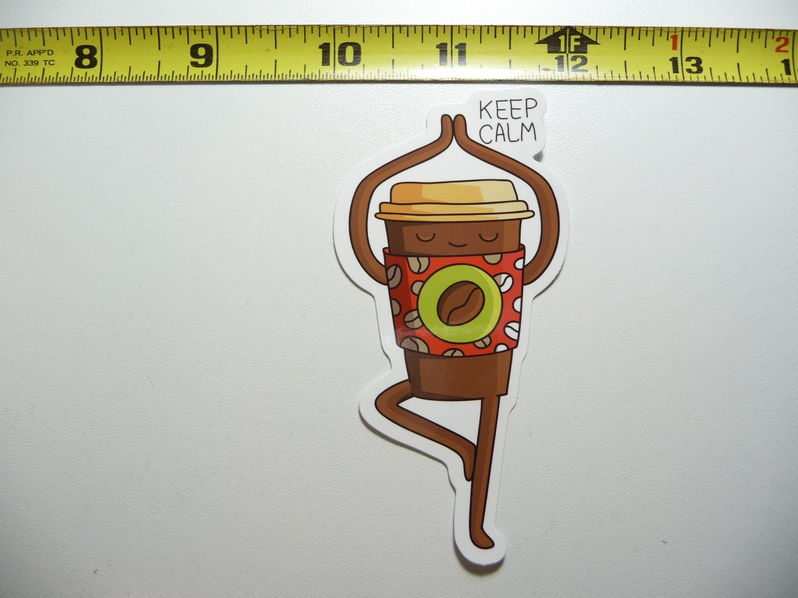 Keep Calm and Do Yoga Coffee Barista Cafe Sticker Decal