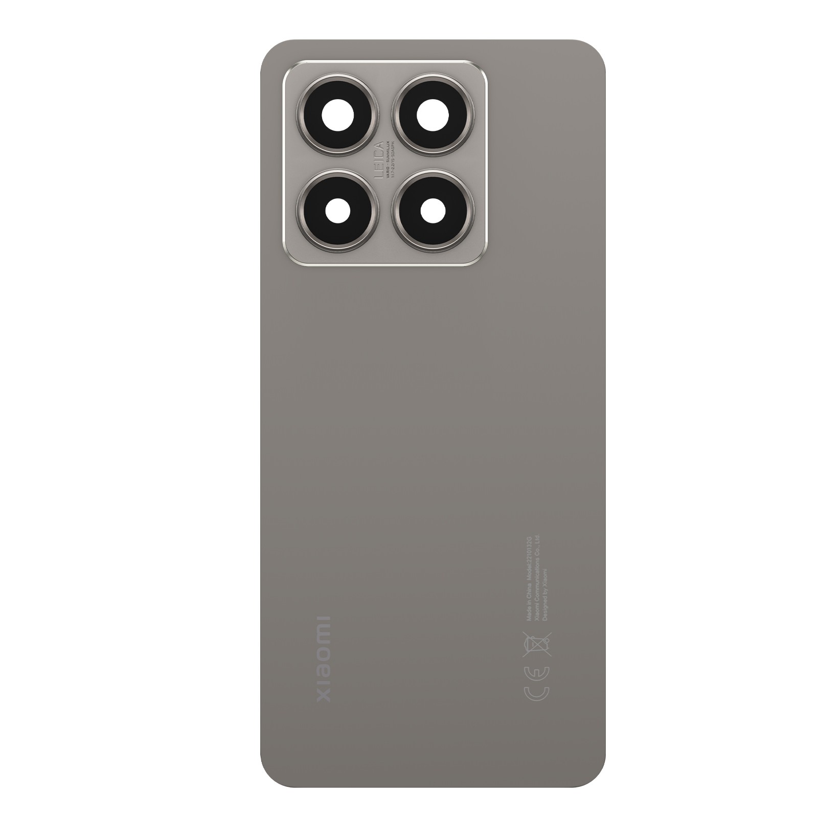 Face arrière Xiaomi 14T gris pour réparer un téléphone cassé soi-même