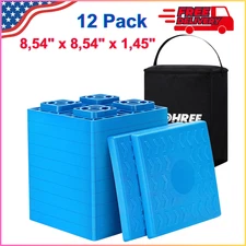 RV Leveling Blocks, 12 Pcs Heavy Duty For Stable Trailer Support, Sturdy, Strong