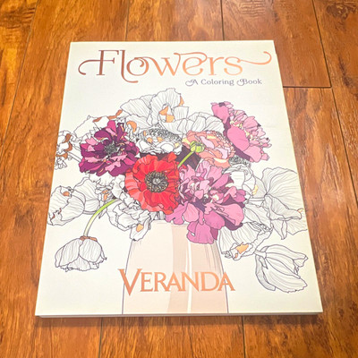 Hearst Books Flowers: A Coloring Book Paperback Adult Art Coloring Book