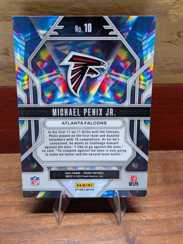 2024 Panini Prizm - Prizmatic Michael Penix Jr. #10 Green Prizm (RC) - Bild 2 von 2