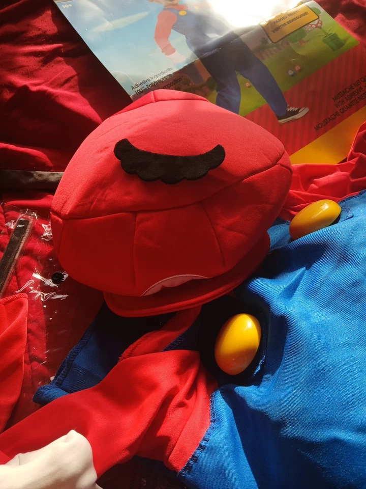 Disfraz de Super Mario Deluxe para niño nuevo con etiquetas pequeño 4-6 SIN BIGOTE  Foto 3 de 4