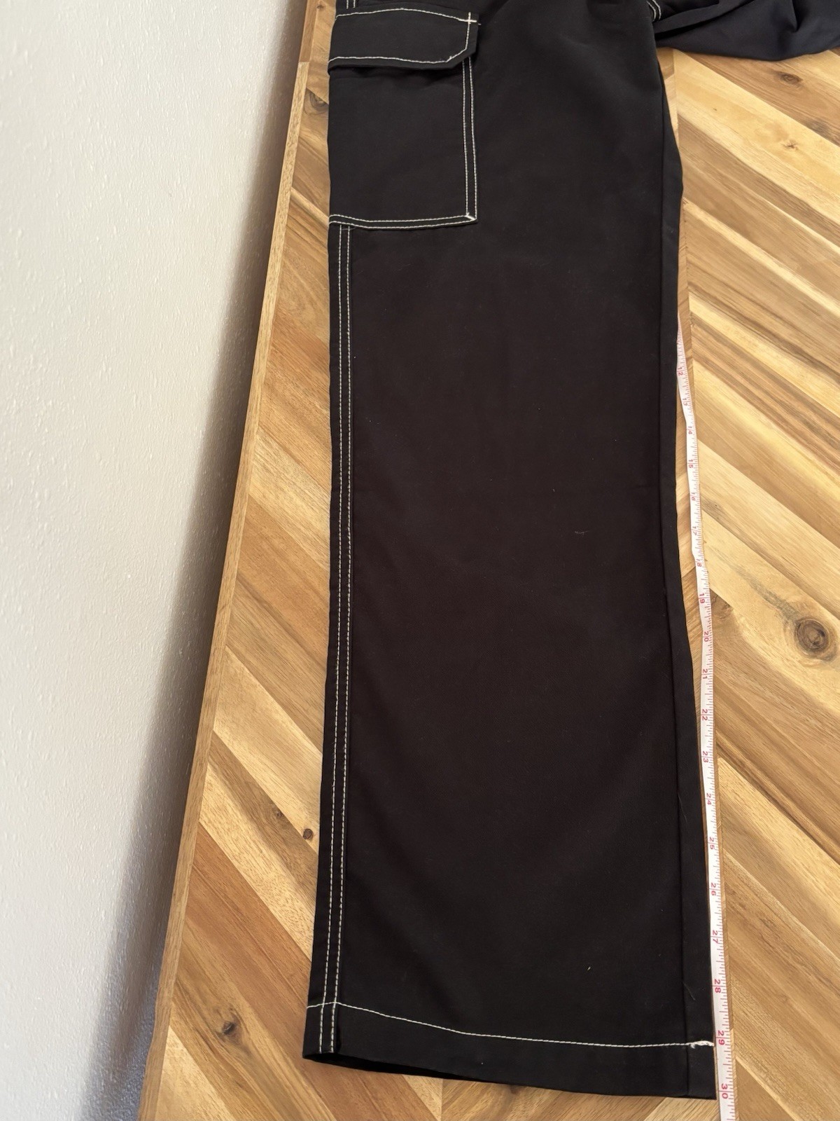 Men’s True Religion Jet Black Cargo Pants. Sz30. NWT. Y2K. Streetwear. Rare image 7