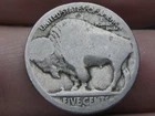 1914 D Buffalo Nickel 5 Cent Piece- Denver, About Good Reverse Details