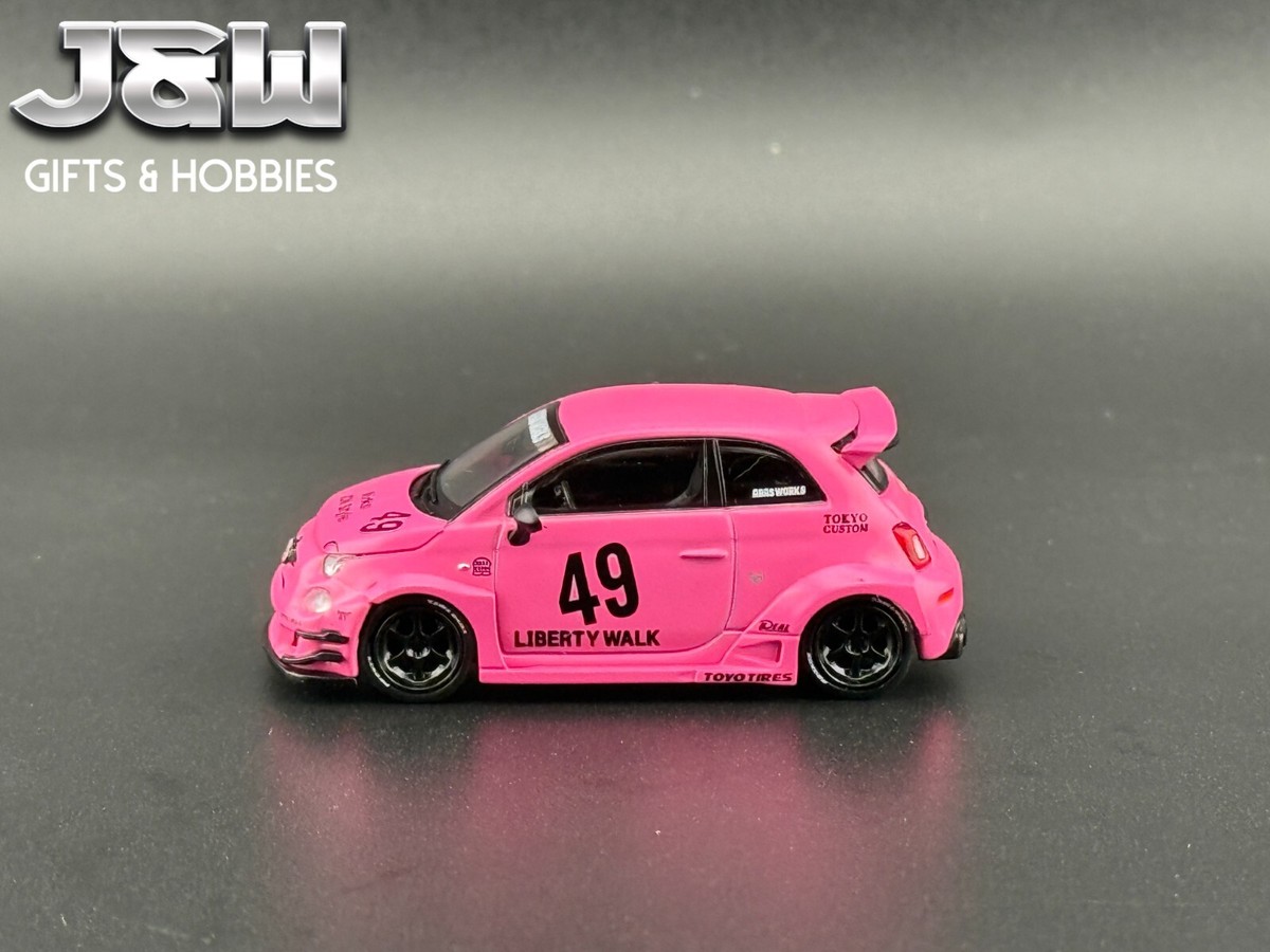 Mini GT ABARTH 595 LB-WORKS x Abas Works Pink #851 1/64 | eBay