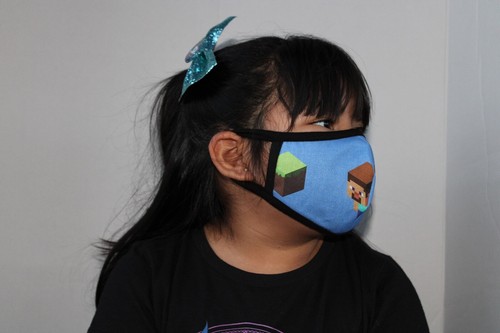 6 FACE MASK KIDS COTTON FABRIC WITH POCKET ( 4 TO 7 YEARS OLD ) - Picture 9 of 11