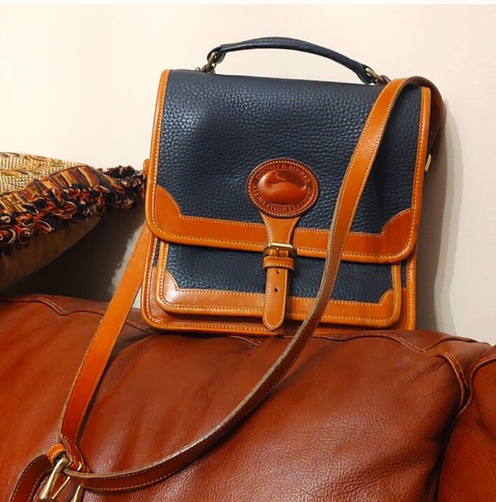 【希少】Dooney & Bourke オールレザー バッグ ヴィンテージ SUPER RARE Dooney and Bourke Vintage All Weather Leather | eBay