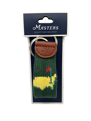 2025 Masters Smathers and Branson Needlepoint Keychain FOB Augusta Green Golf