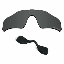Black Anti-seawater Replacement Lenses & Nose Piece for-Oakley Radar EV Path