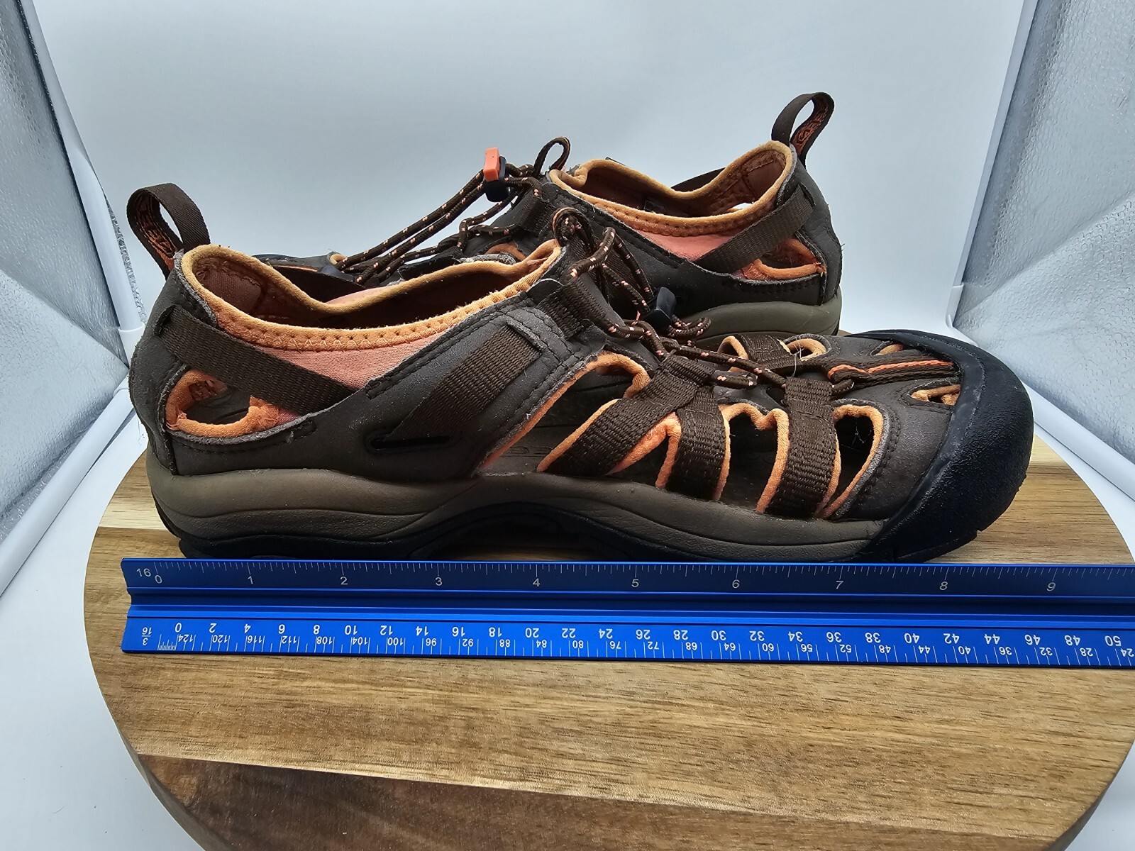 Scarpe sandali Keen Whisper donna taglia 7 marroni pesca impermeabili escursionismo pesca