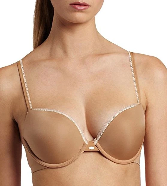 Calvin Klein Naked Glamour Nude Push Up Bra Women's Size 32DD 17711