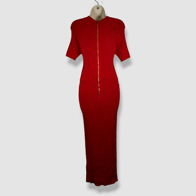 balmain red dress Balmain