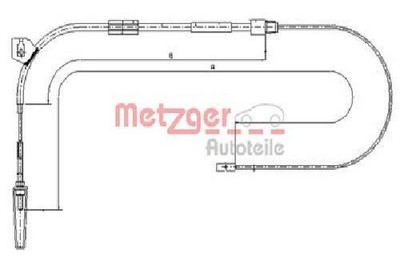 Originale METZGER Tubo Del Freno 4110885 Per Audi 4250032658113