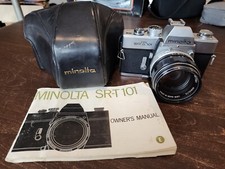 Tested Minolta SRT 101  58mm F/1.4 MC Rokkor-PF Lens  Case  Manual