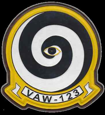 4.25'' NAVY VAW-123 SCREWTOPS LEATHER FULL COLOR PATCH