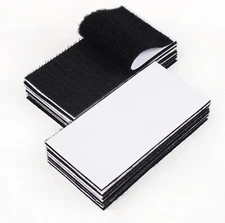 12 Sets 2x4 Inch Hook and Loop Strips with Adhesive - Double Sided Tape Heavy...