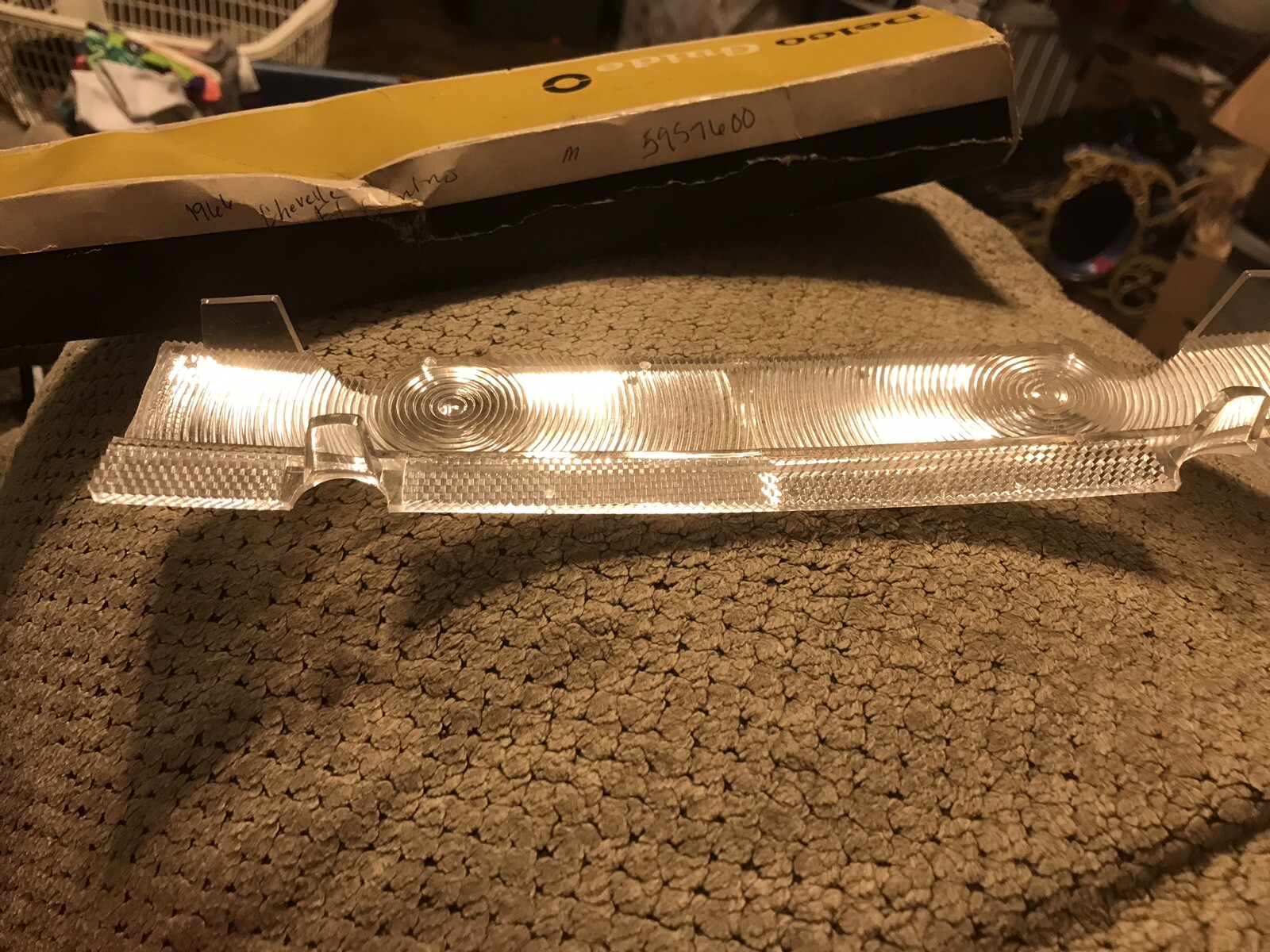 Gm Nos # 5957690 Back Up Lamp Lens Fits 66-67 Old F-85 Station  