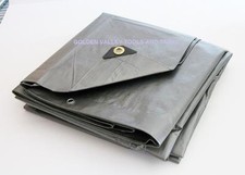 14' x 16' Silver Heavy Duty 12 mil Poly Tarp Tarpaulin Canopy Carport Patio Pool