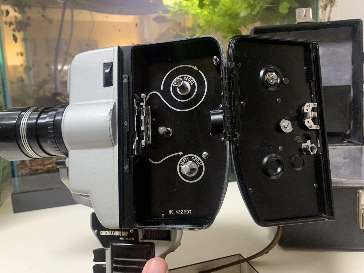 CiniMax-85E Auto Zoom 8mm Movie Camera with CineMax Auto Grip | eBay
