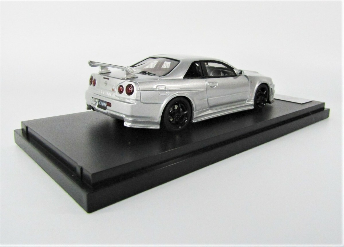 1/43 (R32)White/1/43Mine's(R34) Black 2台 1/43 MINE'S R34 Demo Car – builtbylegends
